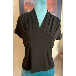 Talbots Pleated V-neck
Rayon Top Petite small